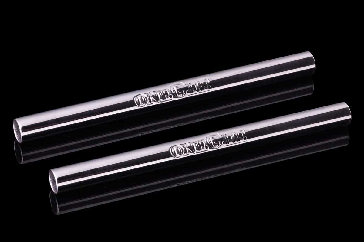 oneGee Polished Stainless Steel Straws Duo Pack